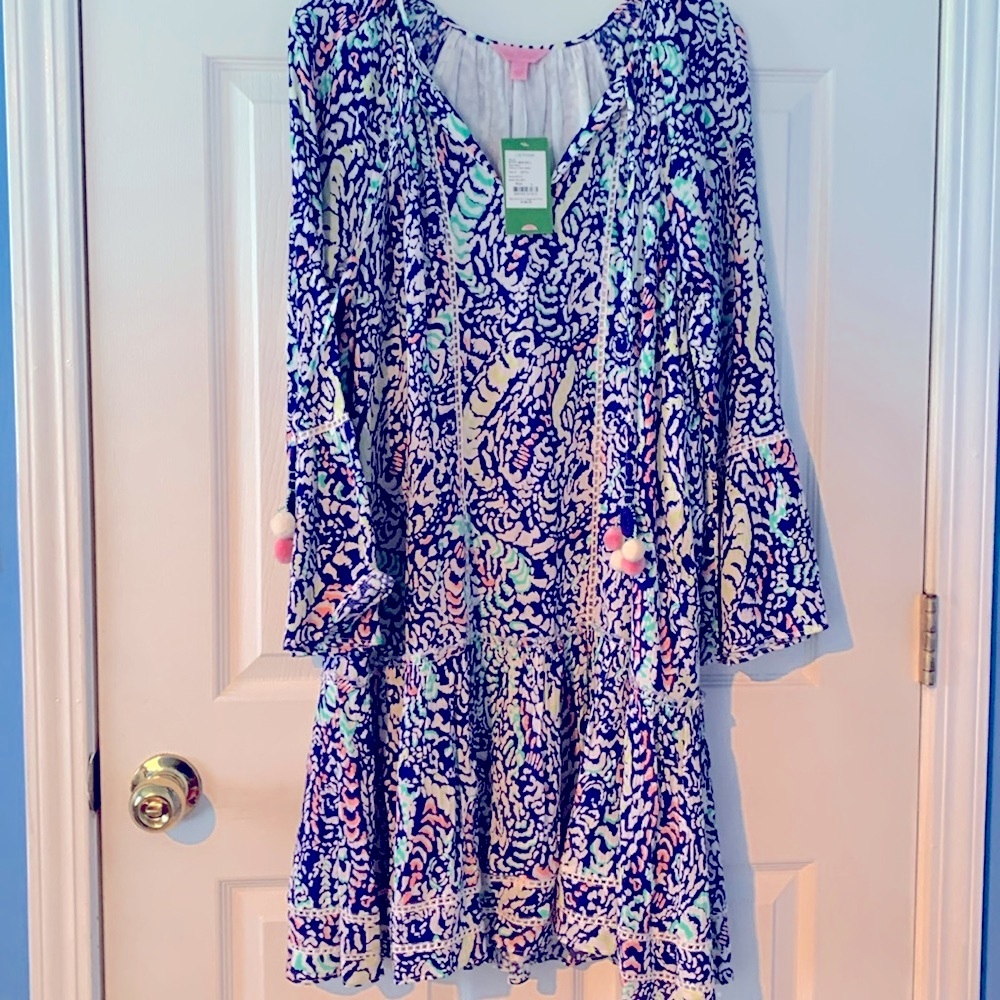 NWT Percilla Tunic Dress Blue Grotto Move it Or Lose It